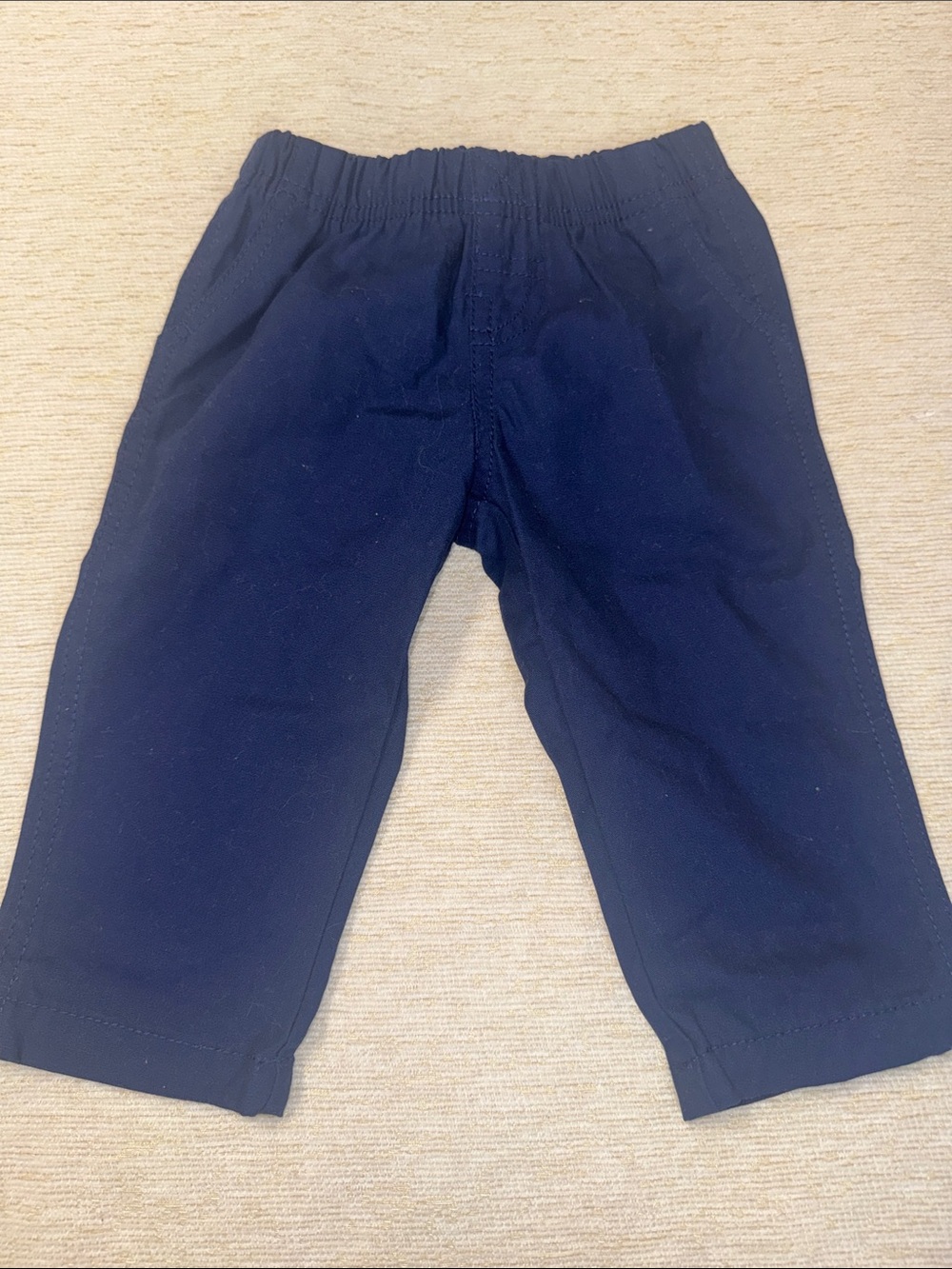 Navy Kids Casual Bottoms with Elastic Waist
